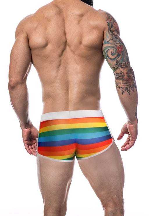 Cut For Men Athletic Trunk Rainbow Size Medium Default Title Mens Trunks
