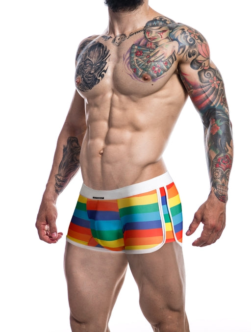 Cut For Men Athletic Trunk Rainbow Size Small Default Title Mens Trunks