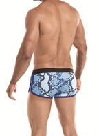 Cut 4 Men Athletic Trunk Snake Blue X Large Default Title > Clothes > Mens Trunks