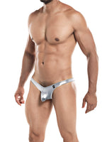 Cut 4 Men Pouch Enhancing Thong Silver Small Default Title > Clothes > Mens G-Strings