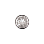 Adam & Eve Clear Gem Small Metal Anal Plug – 7.1 cm Small Butt Plug > Anal Range > Jewel Butt Plugs