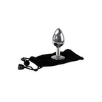 Adam & Eve Clear Gem Medium – Metallic 8.2 cm Medium Butt Plug > Anal Range > Jewel Butt Plugs