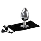 Adam & Eve Clear Gem Large – Metal 9.5 cm Butt Plug > Anal Range > Butt Plugs