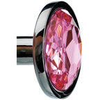 Adam & Eve Gem Anal Plug (Silver) – Medium Metal Butt Plug 8.2 cm > Anal Range > Jewel Butt Plugs
