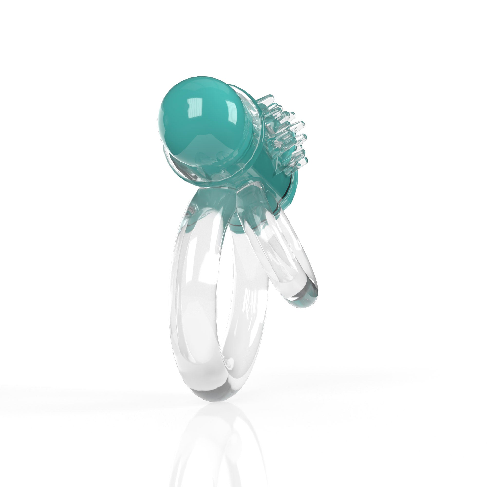 Double O 6 Vibrating Ring – Low Pitch Bass, Raised Ticklers, Long-Lasting Battery Ring > Cock Ring > Vibrating