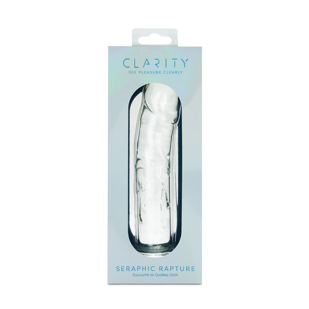 Clarity Seraphic Rapture (Clear) – 17.8 cm Sculpted Glass Dildo GLASS TOYS