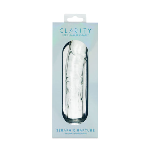 Clarity Seraphic Rapture (Clear) – 17.8 cm Sculpted Glass Dildo GLASS TOYS