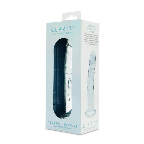 Clarity Seraphic Rapture (Clear) – 17.8 cm Sculpted Glass Dildo GLASS TOYS