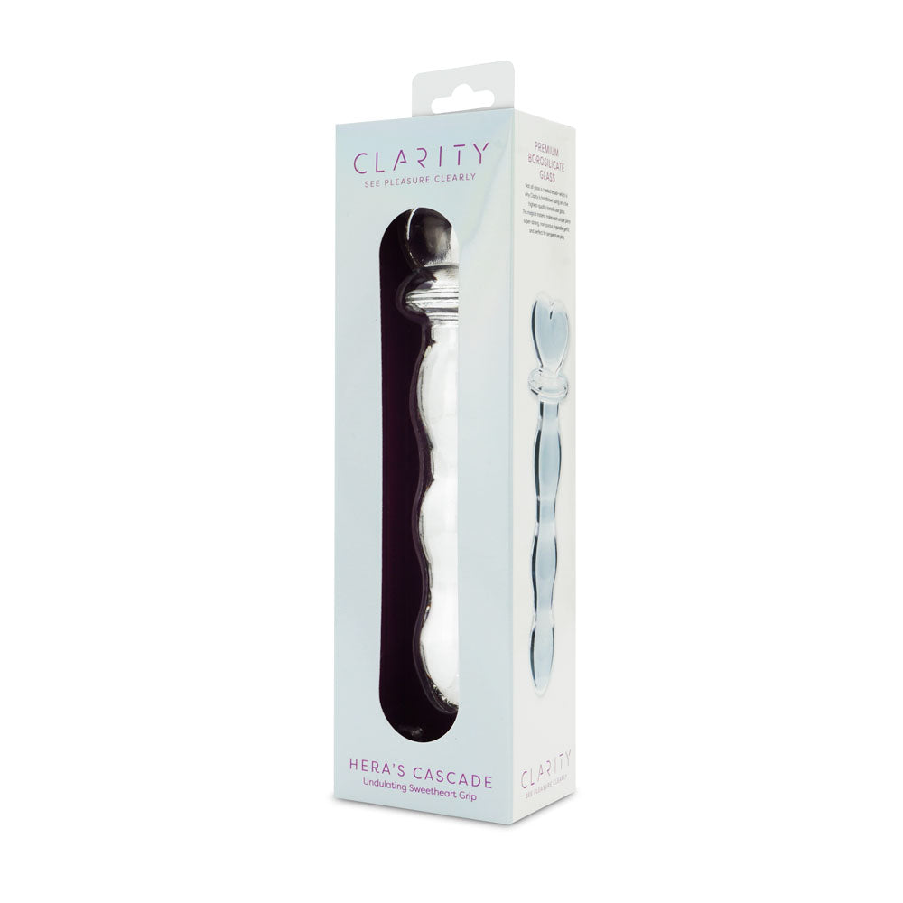 Clarity Hera's Cascade – 15 cm Sculptural Glass Dildo GLASS TOYS