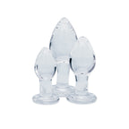 Utopian Trinity Premium Borosilicate Glass Small Medium Large Butt Plug Set > Glass > Toys