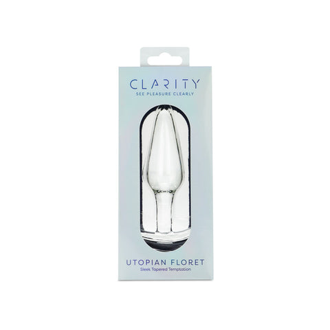 Clarity Utopian Floret – Handcrafted 11 cm Glass Butt Plug GLASS TOYS