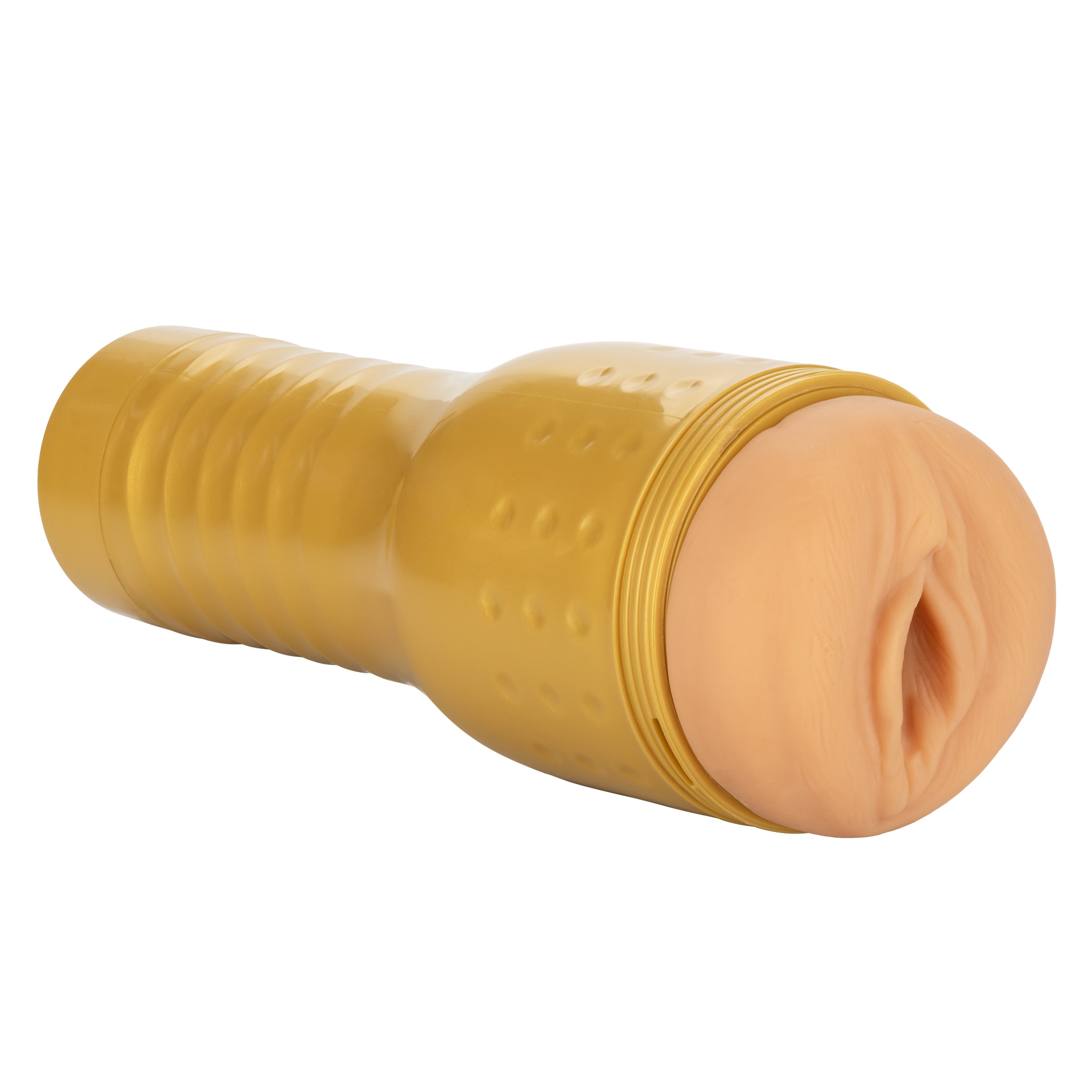 Private Tube Personal Trainer Tub Gold Real Skin TPR Suction Masturbator Sleeve > Sex Toys For Men > Masturbators > Manual