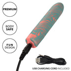 Naughty Bits You Do You Mini Massager 3-Inch Silicone Bullet with Floral Pattern and 10 Vibration Functions > Vibrators > Mini Vibrators