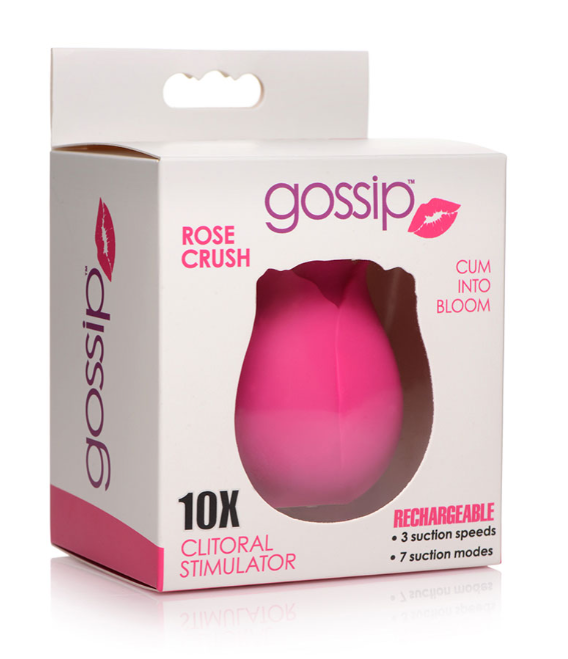 Gossip Cum Into Bloom Clitoral Vibrator Rose Crush Pink Rechargeable Stimulation Device Default Title STIMULATORS