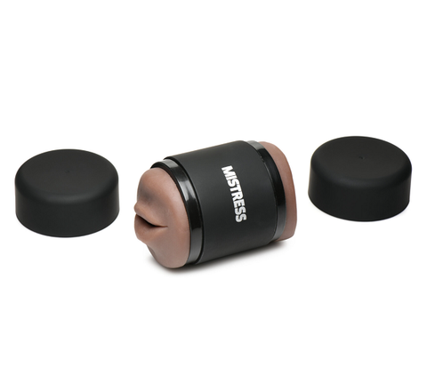 Mistress Double Shot Mini Masturbators Ass and Mouth Dark Tone Compact Ergonomic Design Default Title Strokers - Manual