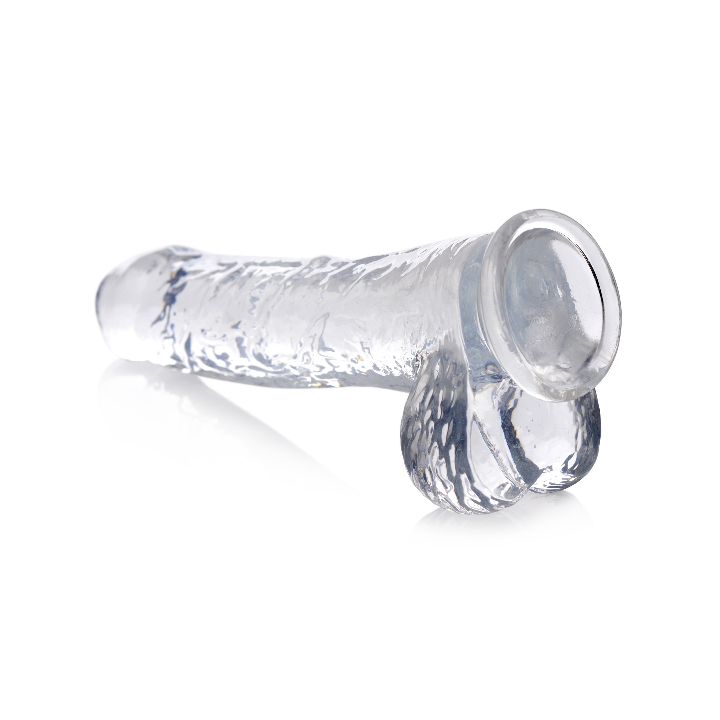 Jock C-Thru Dildo with Balls - 9 Inch