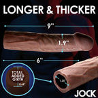 Curve Toys | JOCK Extra Long 3 Penis Extension Sleeve - Dark
