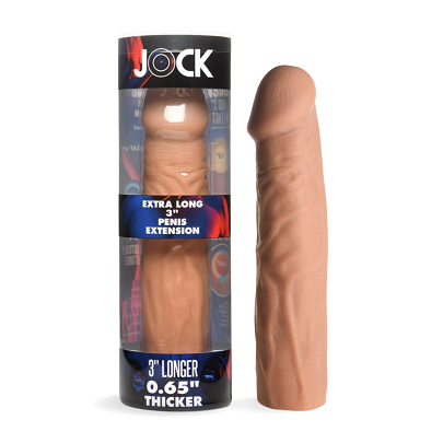 JOCK Extra Long 3 Inch Penis Extension Sleeve Medium Flesh Tone Default Title SLEEVES
