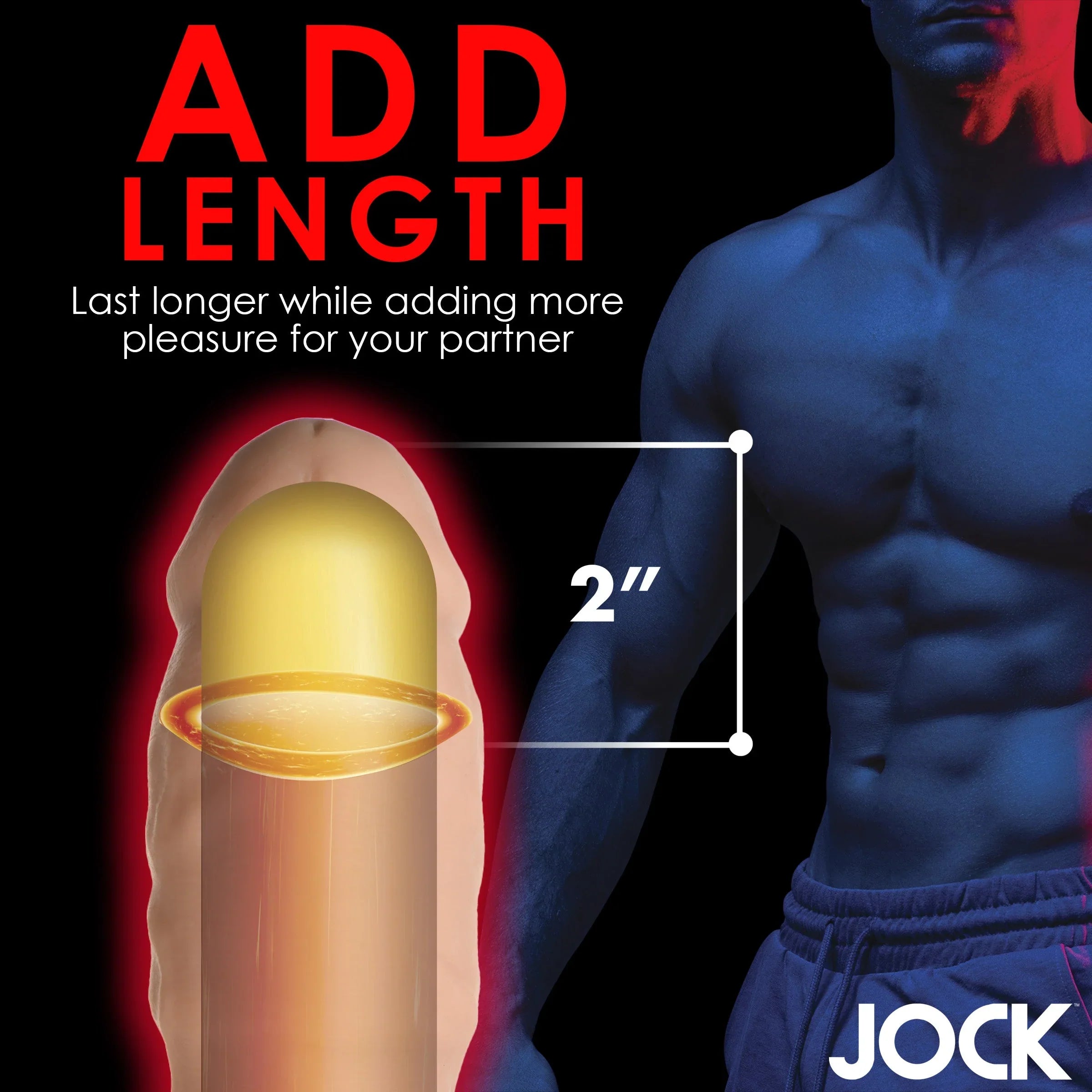 Curve Toys | JOCK Extra Thick 2 Penis Extension Sleeve - Light