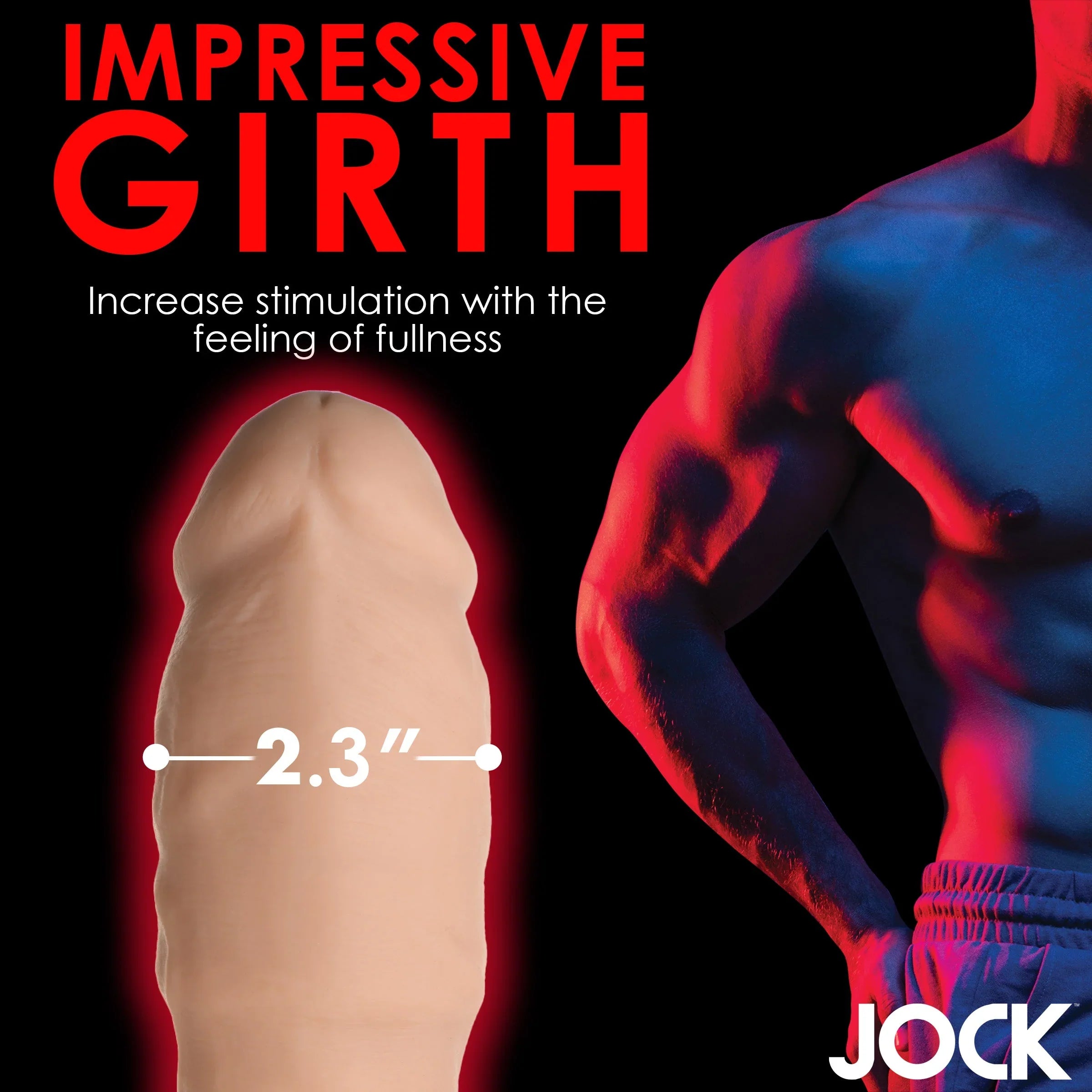 Curve Toys | JOCK Extra Thick 2 Penis Extension Sleeve - Light
