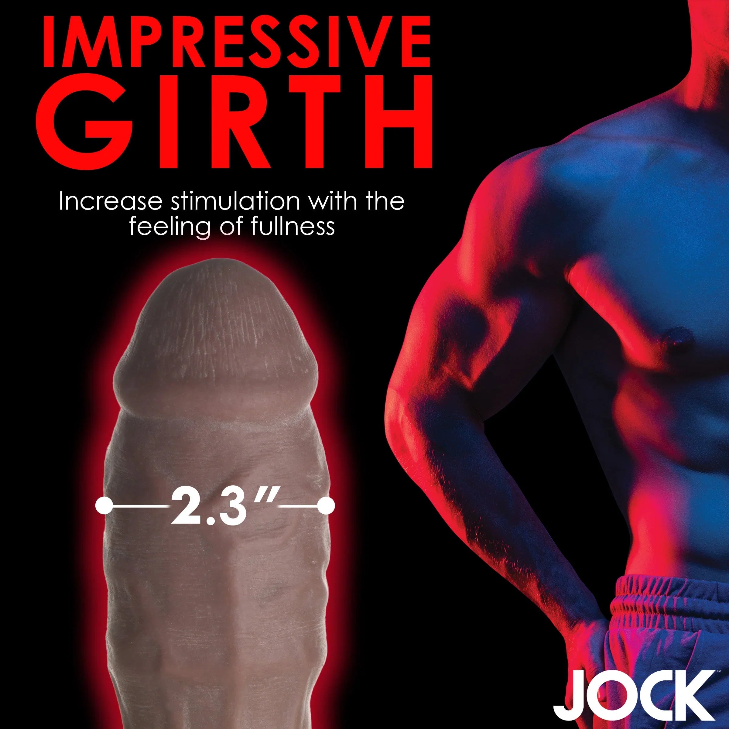Curve Toys | JOCK Extra Thick 2 Penis Extension Sleeve - Dark