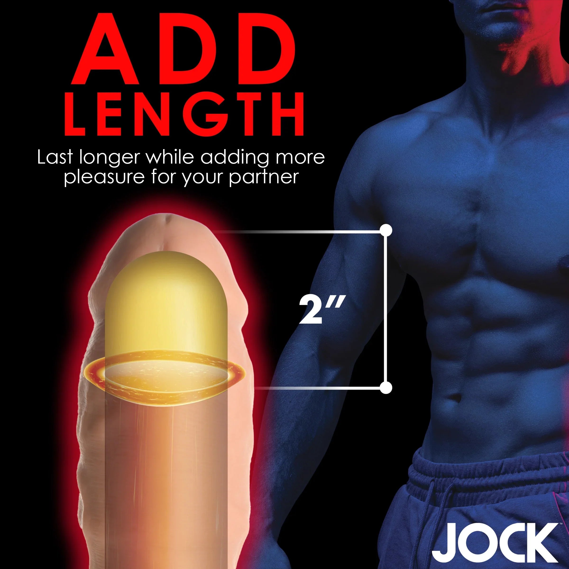 Curve Toys | JOCK Extra Thick 2 Penis Extension Sleeve - Medium