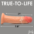 Curve Toys | Jock 8 Real Skin Realistic Skin Silicone Dildo