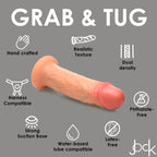 Curve Toys | Jock 8 Real Skin Realistic Skin Silicone Dildo