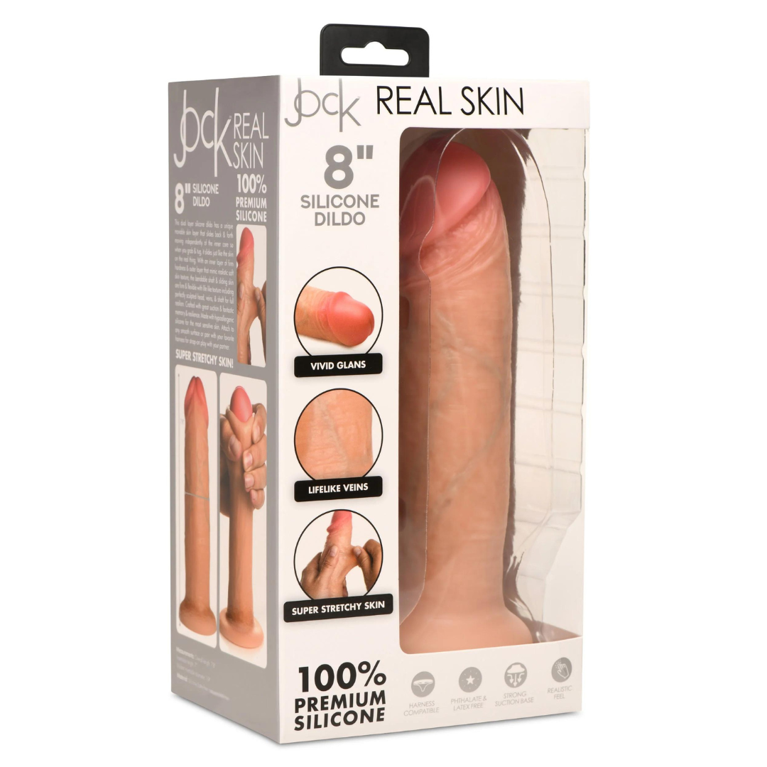 Jock 8 Inch Realistic Skin Silicone Dildo Default Title Dongs Realistic