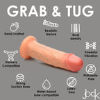 Jock 8 Inch Vibrating Realistic Skin Silicone Dildo > Vibrators > Realistic Vibrators