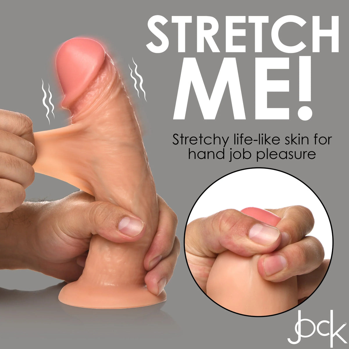 Jock 8 Inch Vibrating Realistic Skin Silicone Dildo > Vibrators > Realistic Vibrators