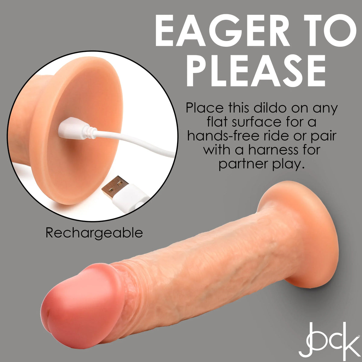 Jock 8 Inch Vibrating Realistic Skin Silicone Dildo > Vibrators > Realistic Vibrators