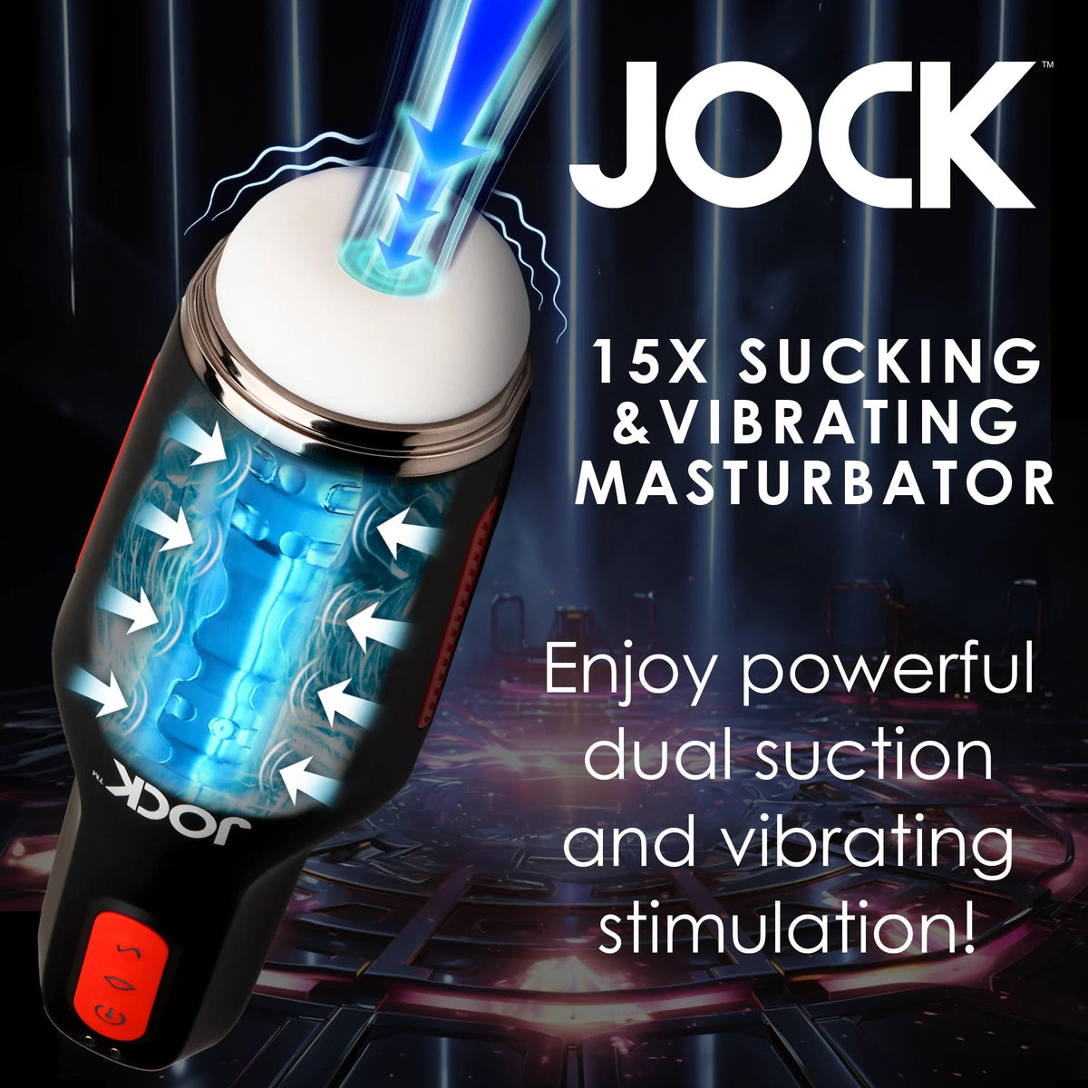 Jock 15X Sucking and Vibrating Masturbator > Sex Toys For Men > Masturbators > Vibrating