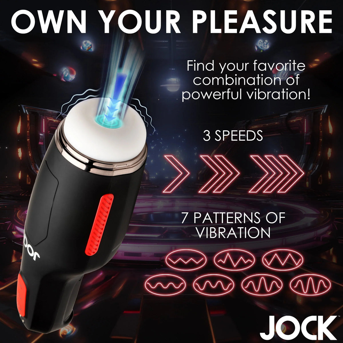 Jock 15X Sucking and Vibrating Masturbator > Sex Toys For Men > Masturbators > Vibrating