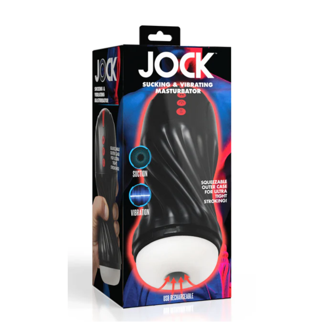 Jock Sucking and Vibrating Masturbator Default Title Strokers - Auto
