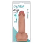 Easy Riders 6 Inch Dual Density Dildo With Balls - Light