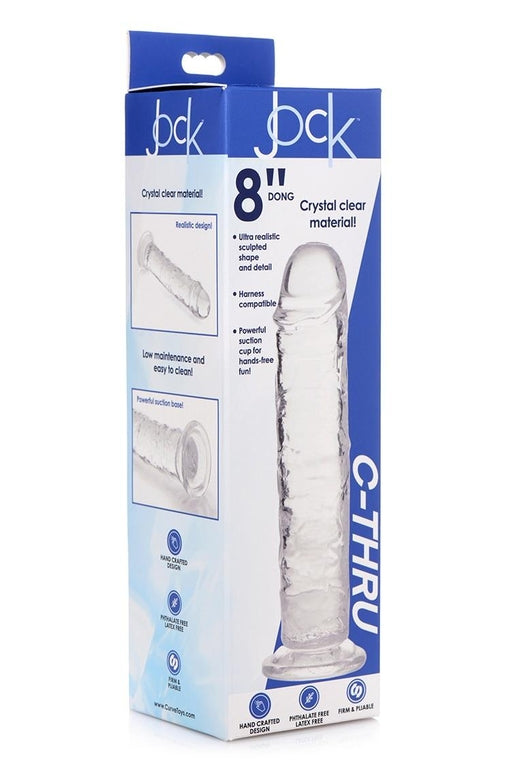 JOCK C-Thru 8 Inch Clear No Balls Dildo Secondary image