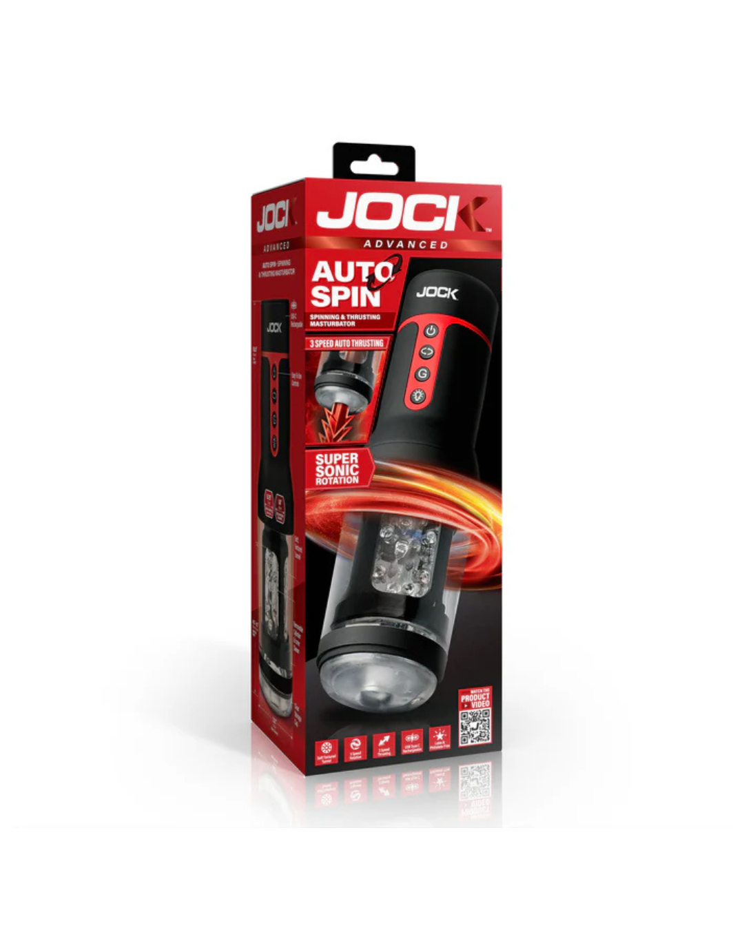 JOCK Auto Spin – Spinning and Thrusting Male Masturbator Default Title > Sex Toys For Men > Masturbators > Vibrating