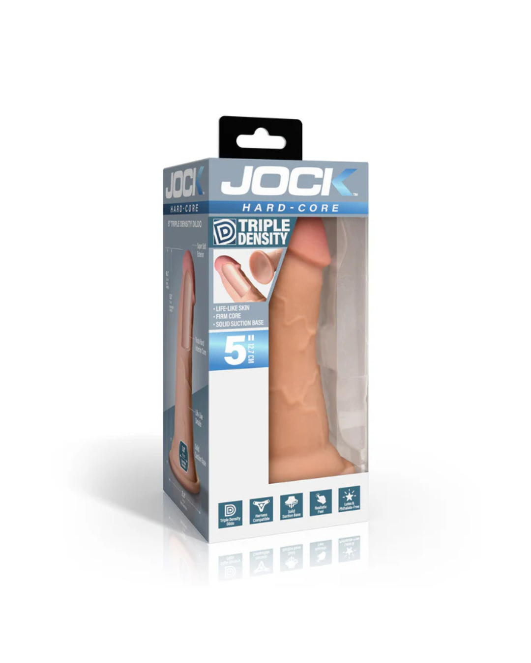 Jock Hard-Core 5 Inch Triple Density Dildo Default Title Dongs Realistic