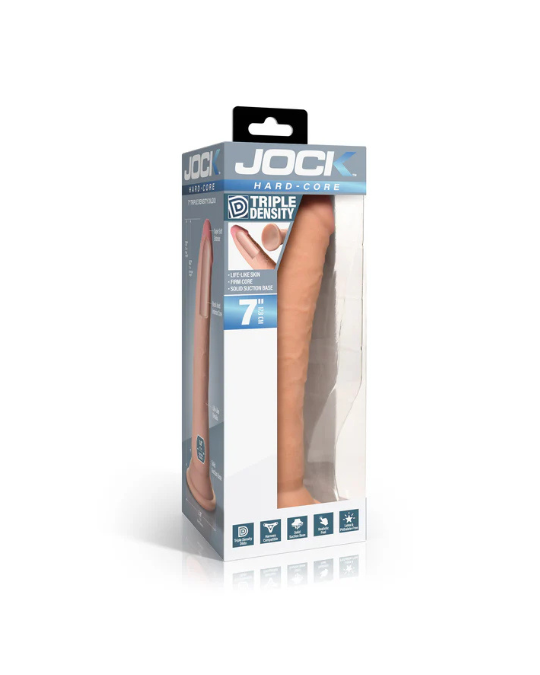 Jock Hard-Core 7 Inch Triple Density Dildo Default Title DONGS