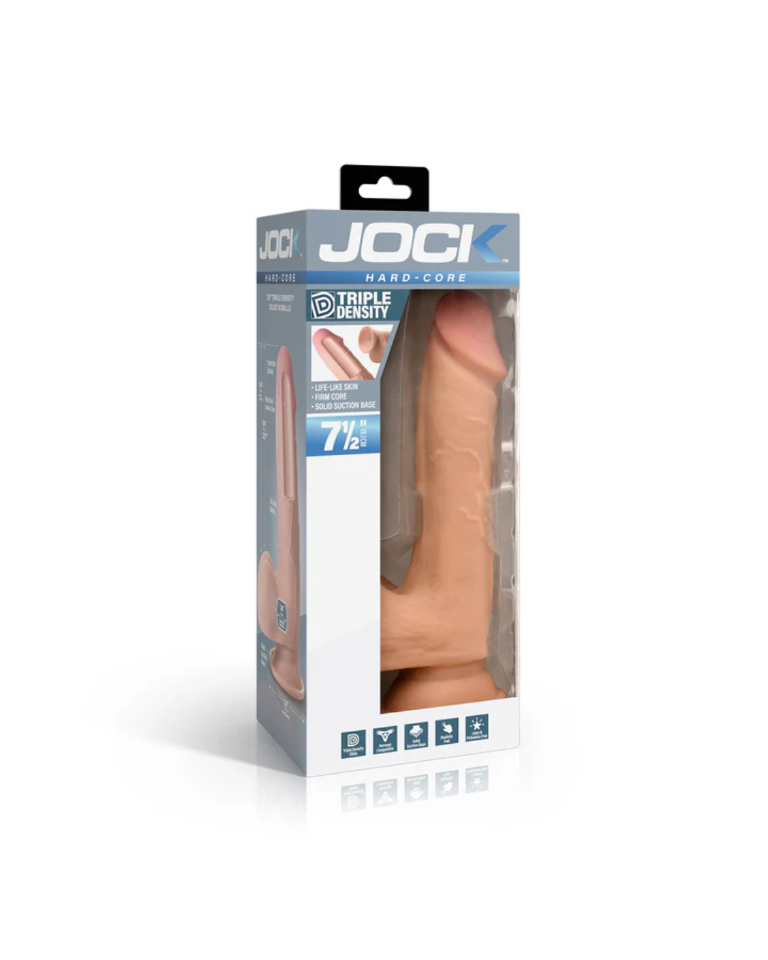 Jock Hard-Core 7.5 Inch Triple Density Dildo with Balls Default Title DONGS