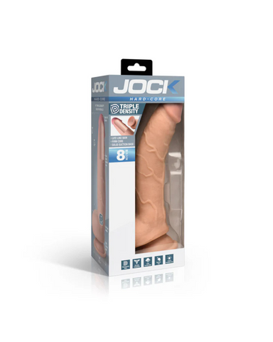 Jock Hard-Core 8 Inch Triple Density Dildo with Balls Default Title Dongs Realistic