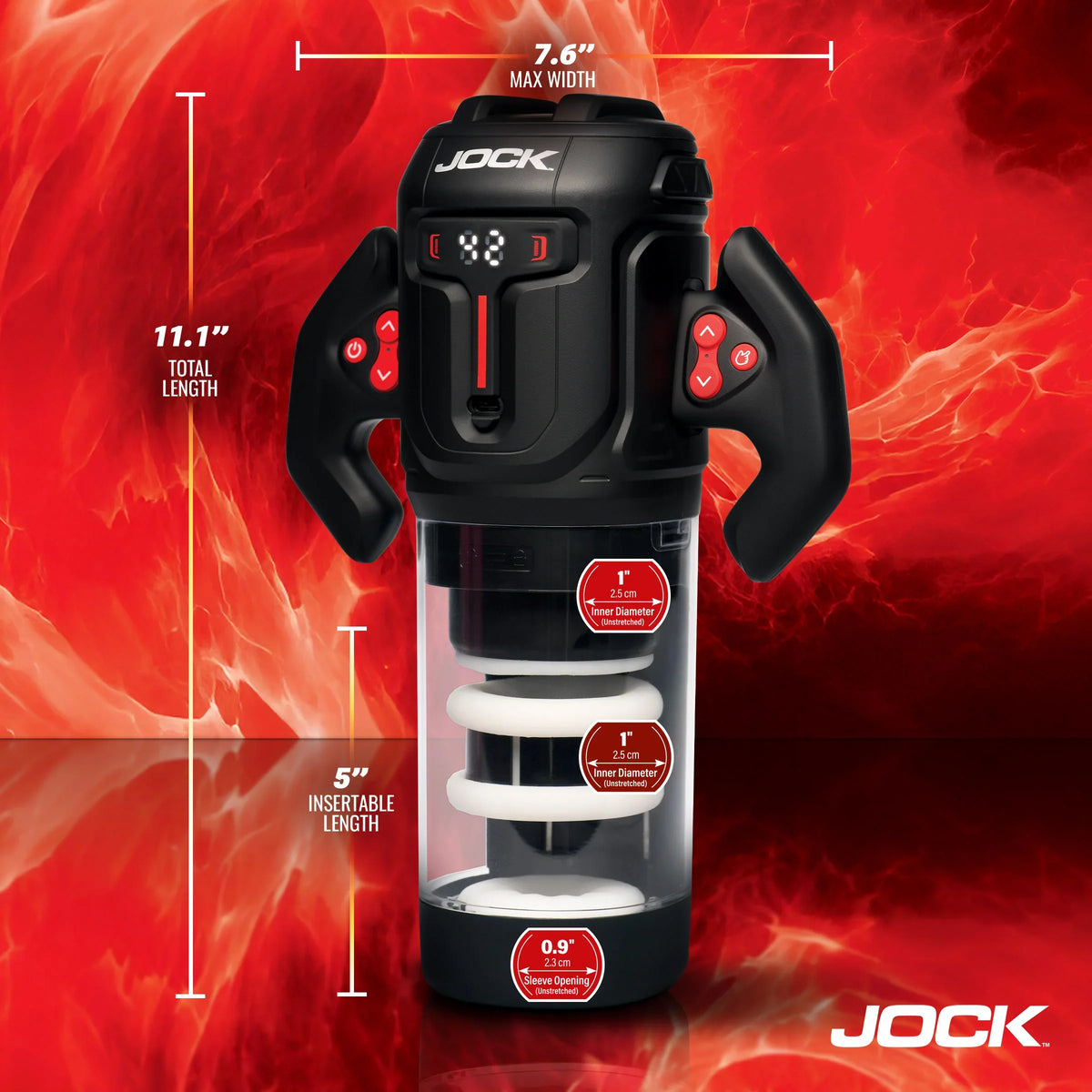 Curve Toys | JOCK Turbo Spin Thrusting & Rotating Masturbator