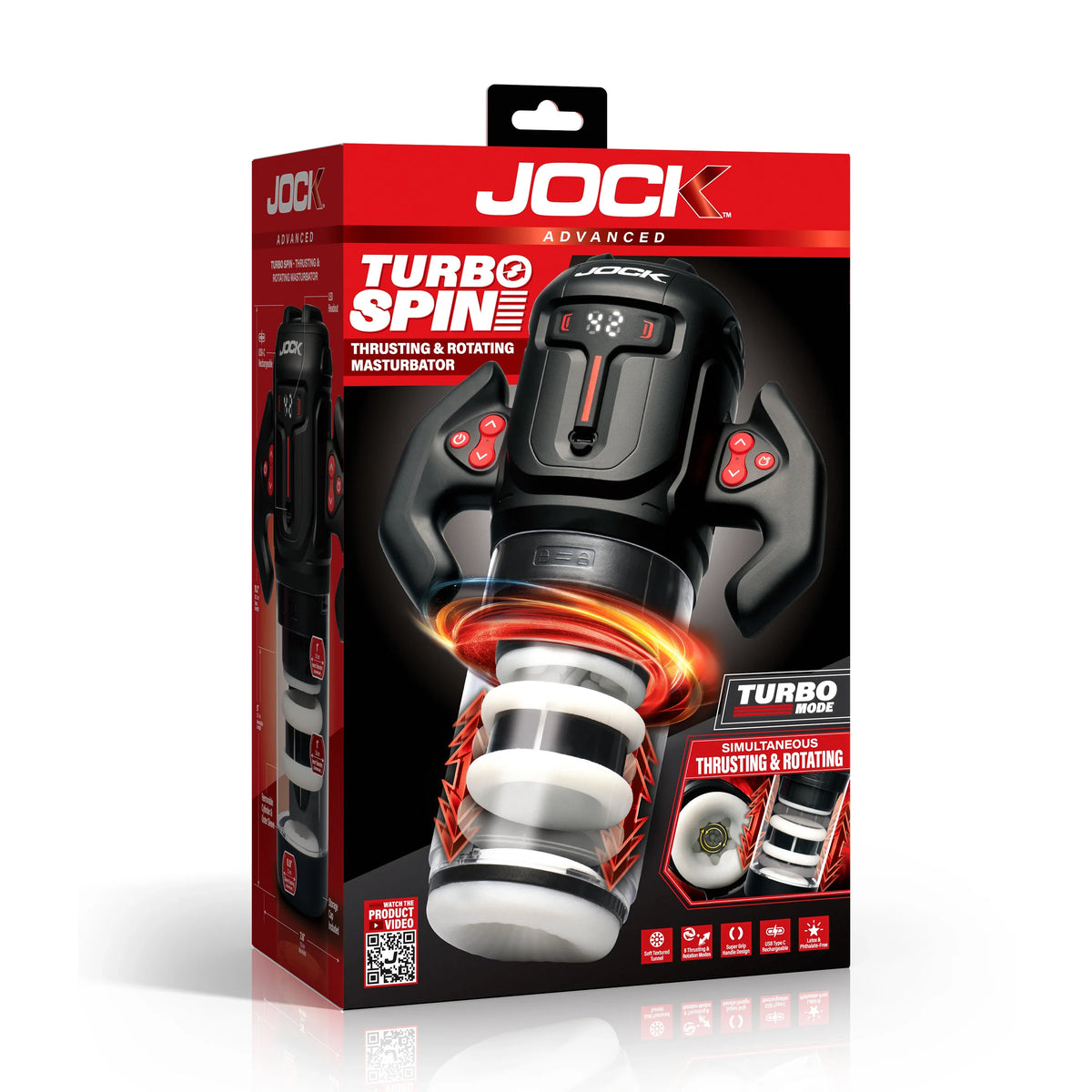 Curve Toys | JOCK Turbo Spin Thrusting & Rotating Masturbator