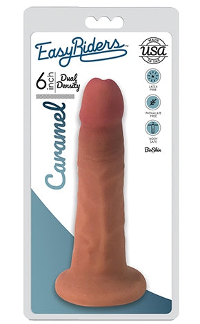 Easy Riders 6 Inch Slim Bioskin Dong in Caramel Default Title Dongs Realistic