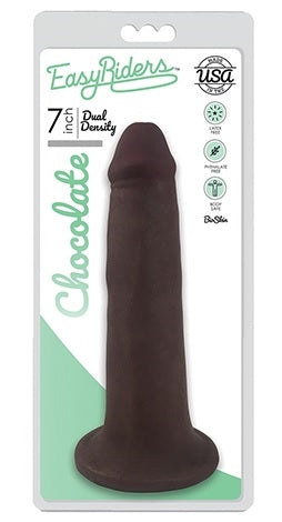 Easy Riders 7 Inch Slim Bioskin Dong in Chocolate Brown Default Title Dongs Realistic