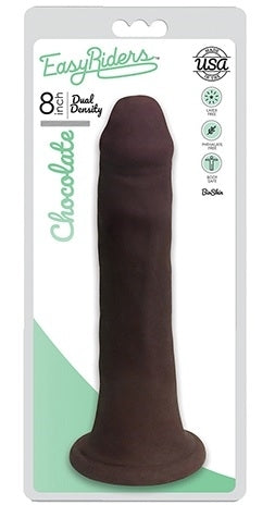 Easy Riders 8 Inch Slim Bioskin Dong Chocolate Default Title Dongs Realistic