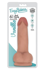 Easy Riders 6 Inch Slim Bioskin Dong With Balls in Vanilla Default Title > Dildos > Slim Dildos