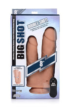 Big Shot 8 Inch Double Shot 10X With Turbo Mode Silicone Vibrating Rotating Remote Control Double Dong Default Title > Dildos > Double Dildos