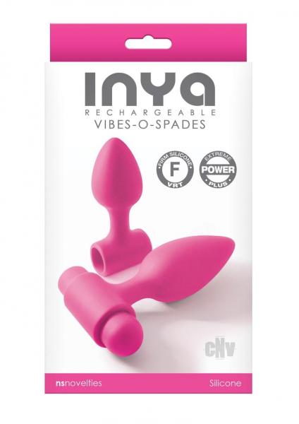 INYA Vibes-O-Spades (Pink) – Water-Resistant Mini Vibrating Butt Plug Set > Anal Range > Butt Plug Kits